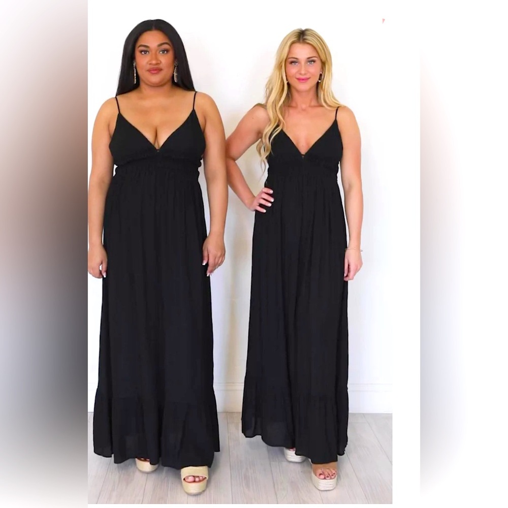 Black maxi dress